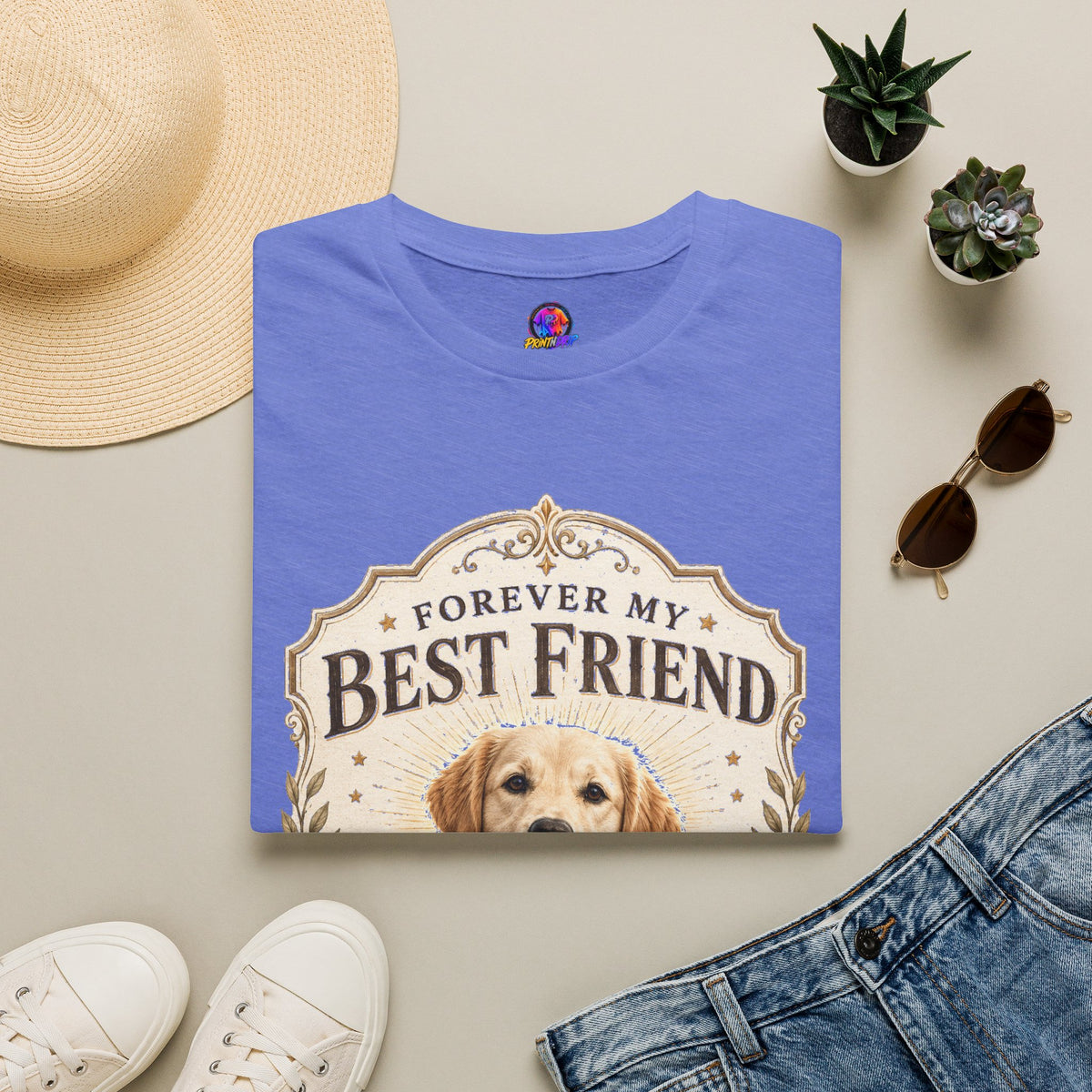 Forever My Best Friend Dog T-Shirt — Personalized Pet Tribute Tee
