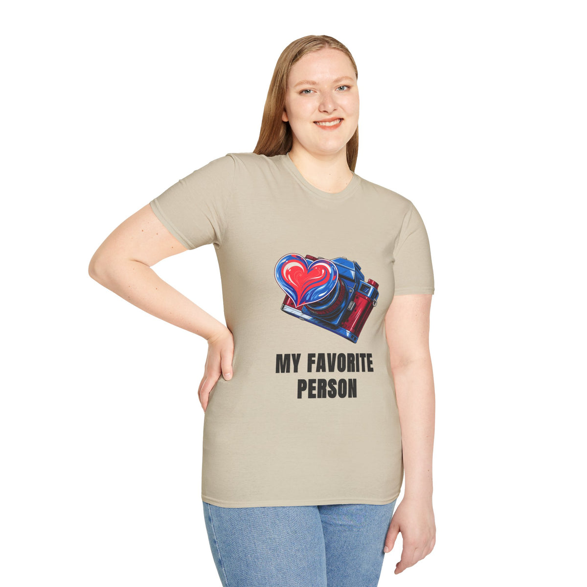 My Favorite Person Camera Heart T-Shirt — Photography Lover Graphic Tee - Trending Now - August 2026