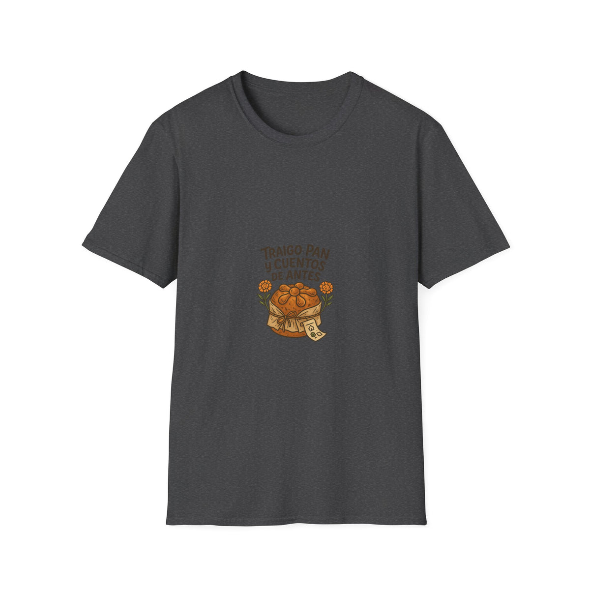 T-Shirt — "Traigo Pan y Cuentos de Antes" Vintage Bread Illustration - Trending Now - October 2026
