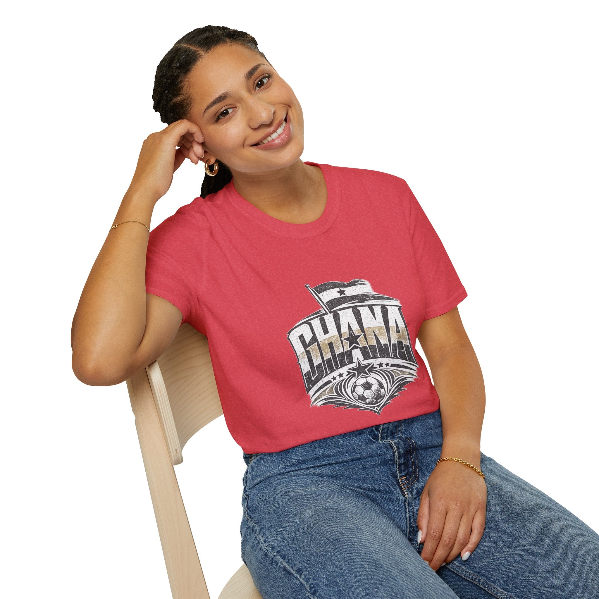 Ghana Vintage Flag T-Shirt — Retro Ghana Pride Graphic Tee
