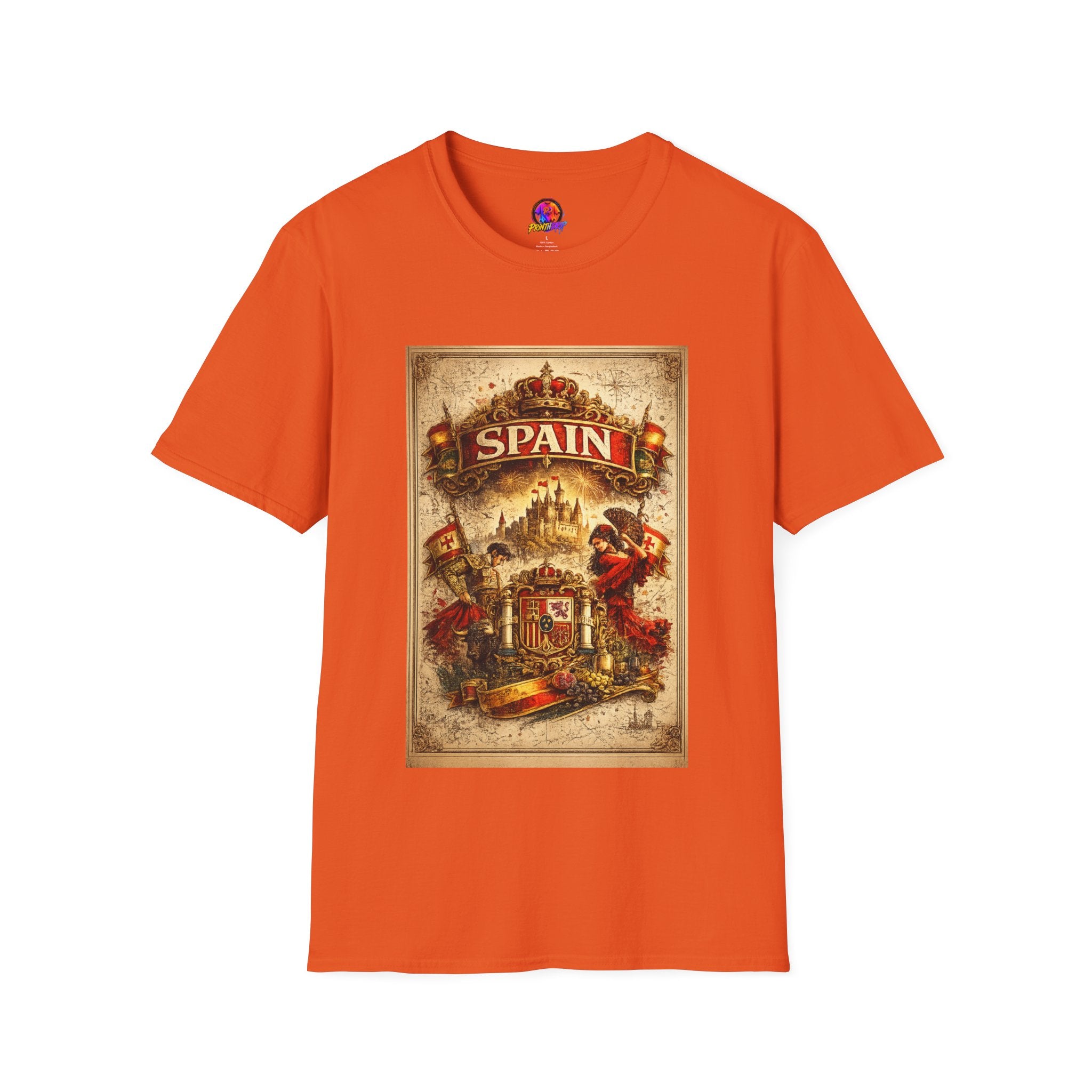 Spain Vintage Travel Graphic T‑Shirt — Retro Spanish Landmark Tee