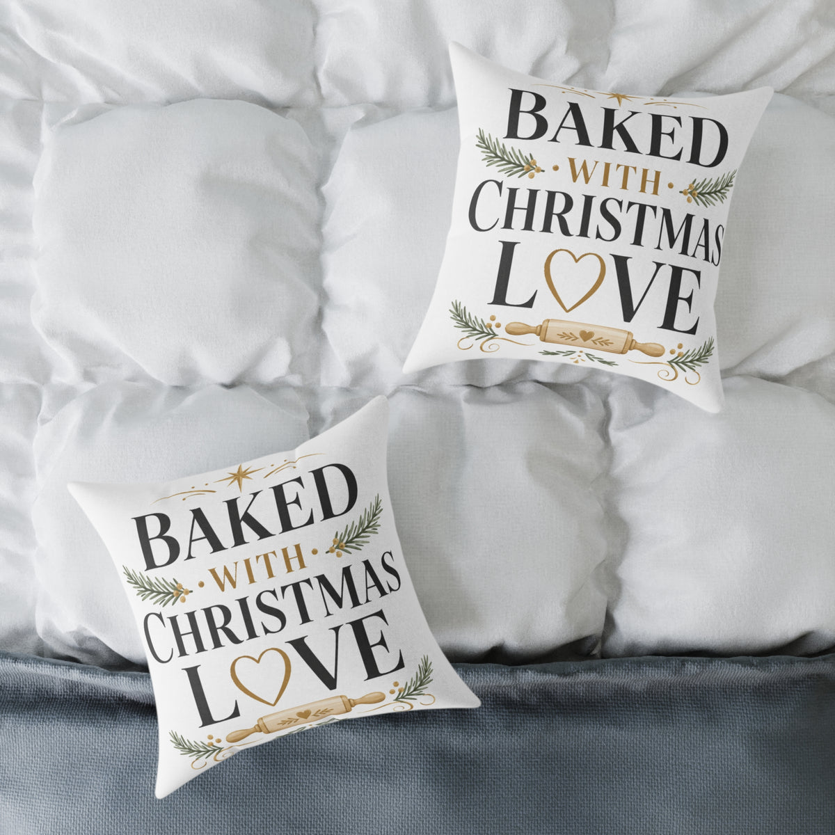 Christmas Baked with Christmas Love Pillow