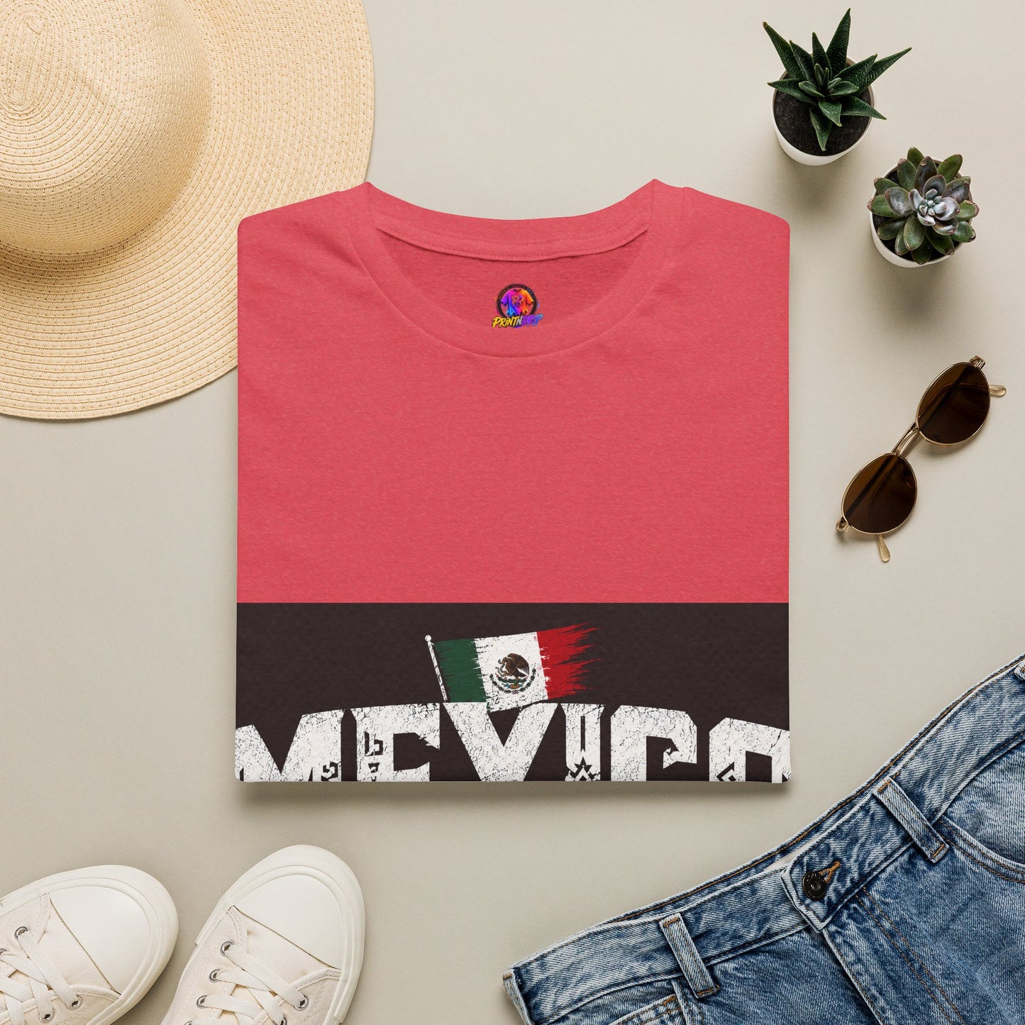 Mexico Vintage Flag T-Shirt
