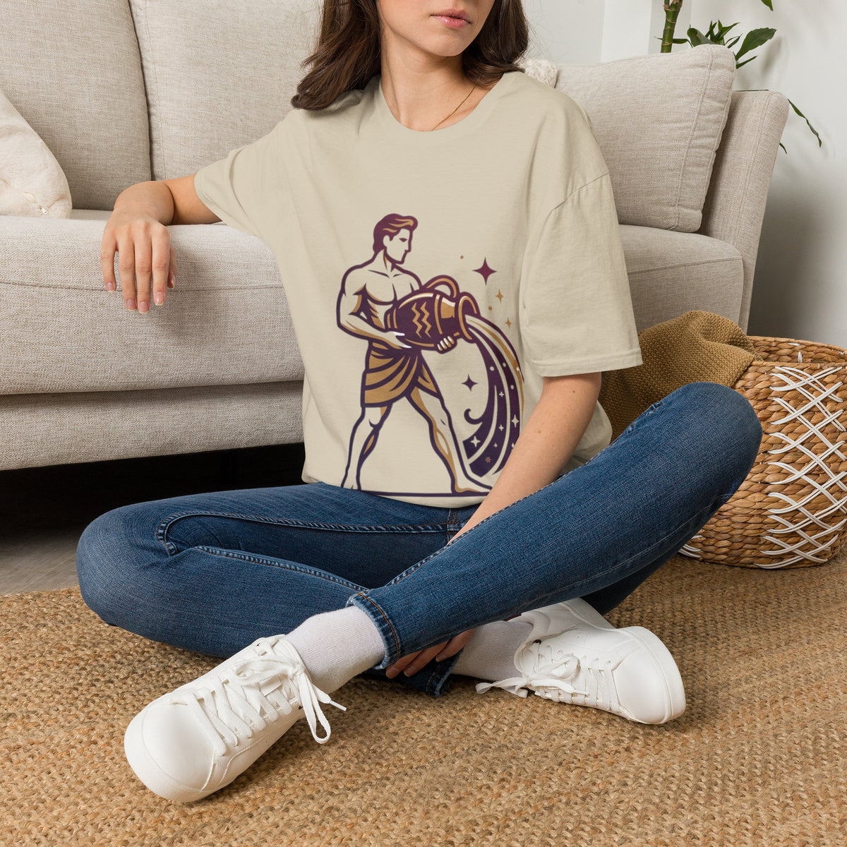 Aquarius Zodiac T-Shirt — Water Bearer Astrology Tee