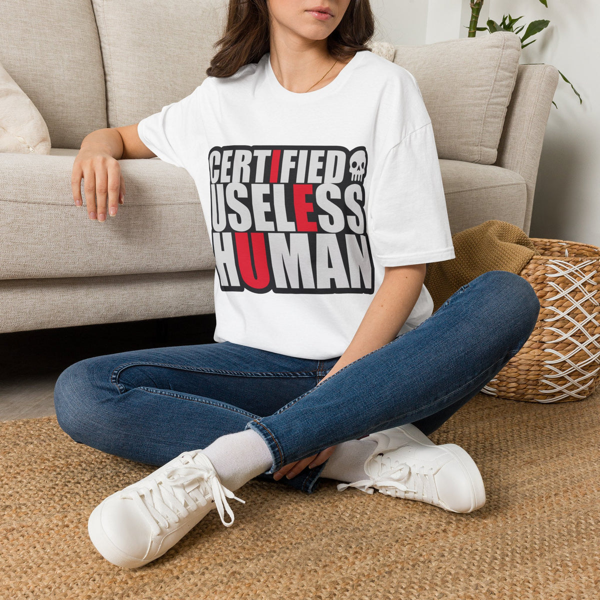 Certified Useless Human T-Shirt — Funny Sarcastic Graphic Tee - Trending Now - August 2026