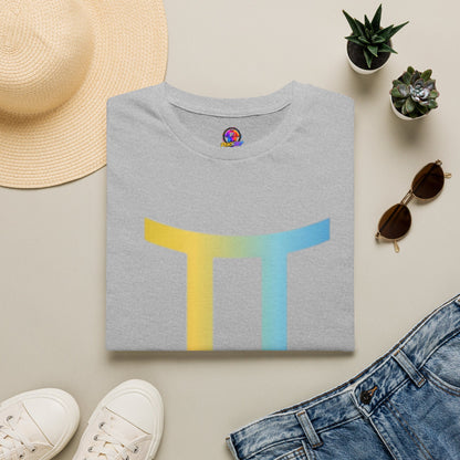 Gemini Drip Zodiac T-Shirt — Rainbow Gemini Symbol Tee