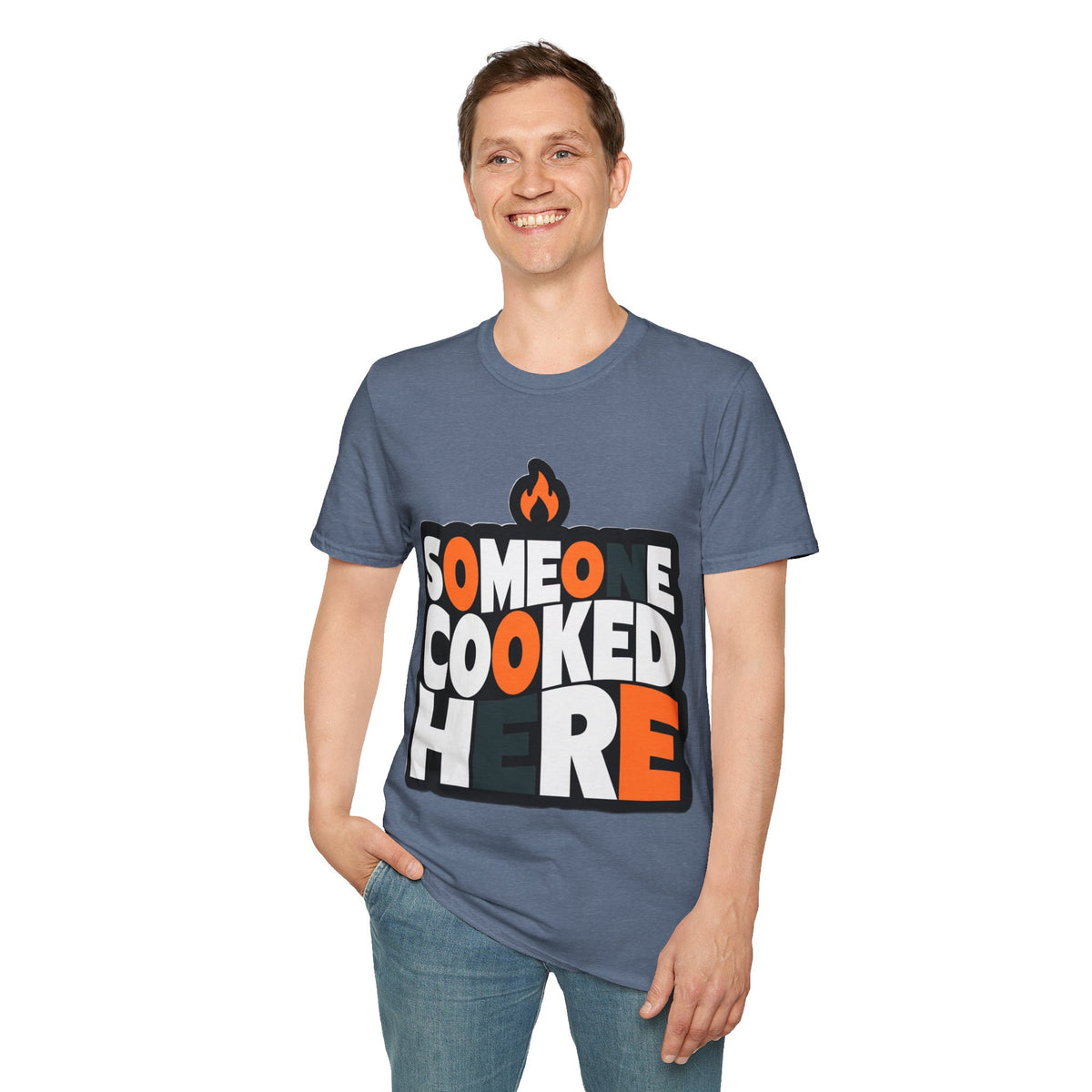 T-Shirt — "Someone Cooked Here" Funny Cooking Graphic Tee - Trending Now - August 2026