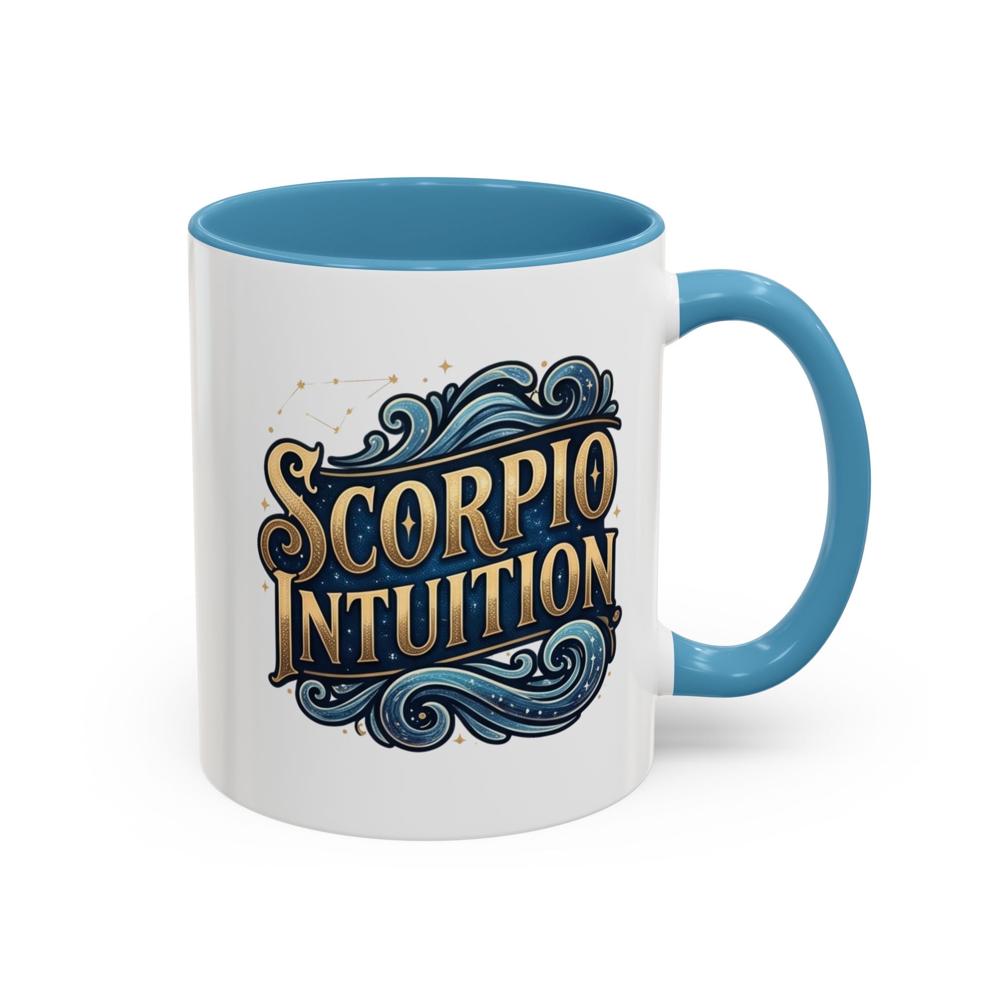 Scorpio Intuition Accent Coffee Mug — Zodiac Astrology Gift