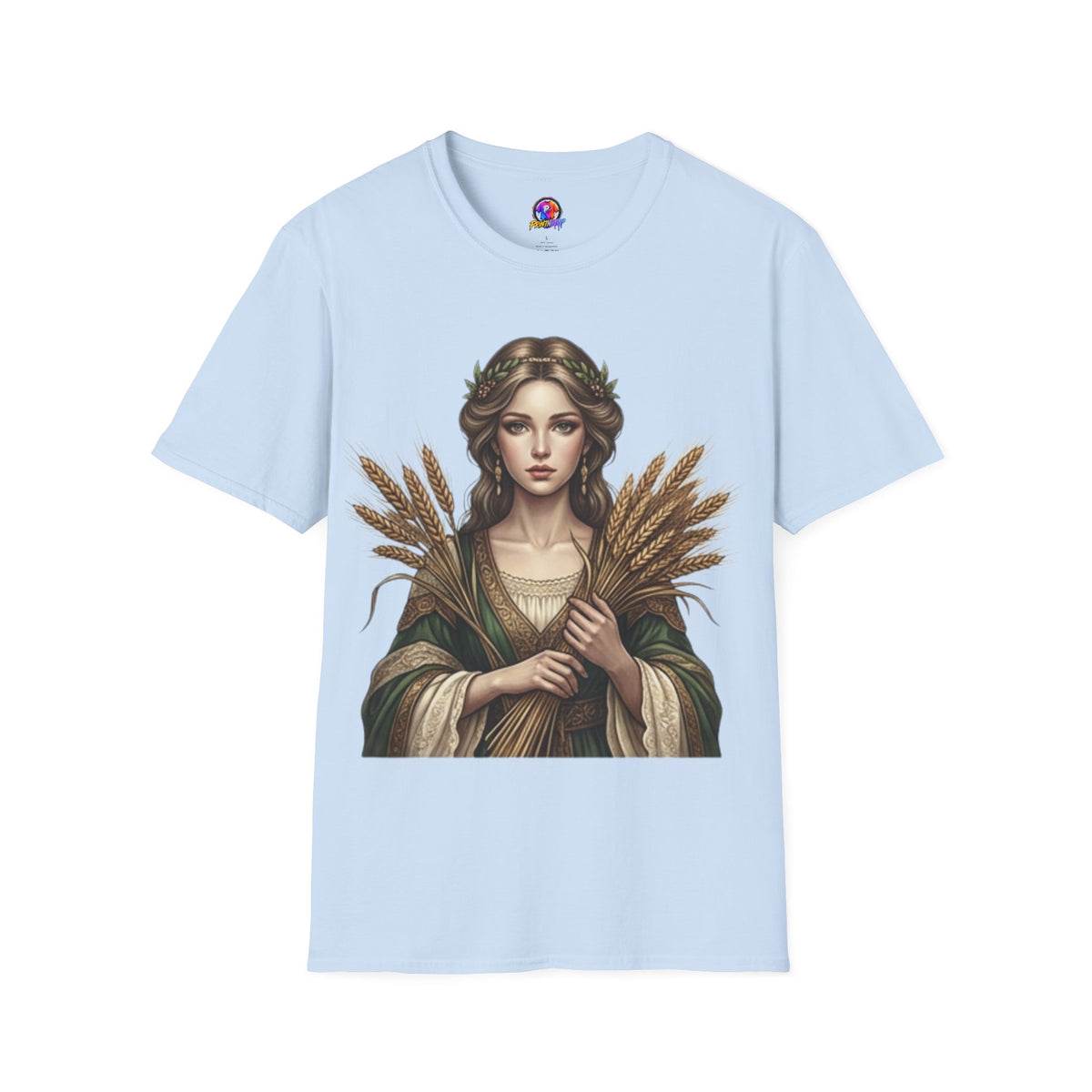 Goddess of Harvest T‑Shirt — Wheat Maiden Graphic Tee