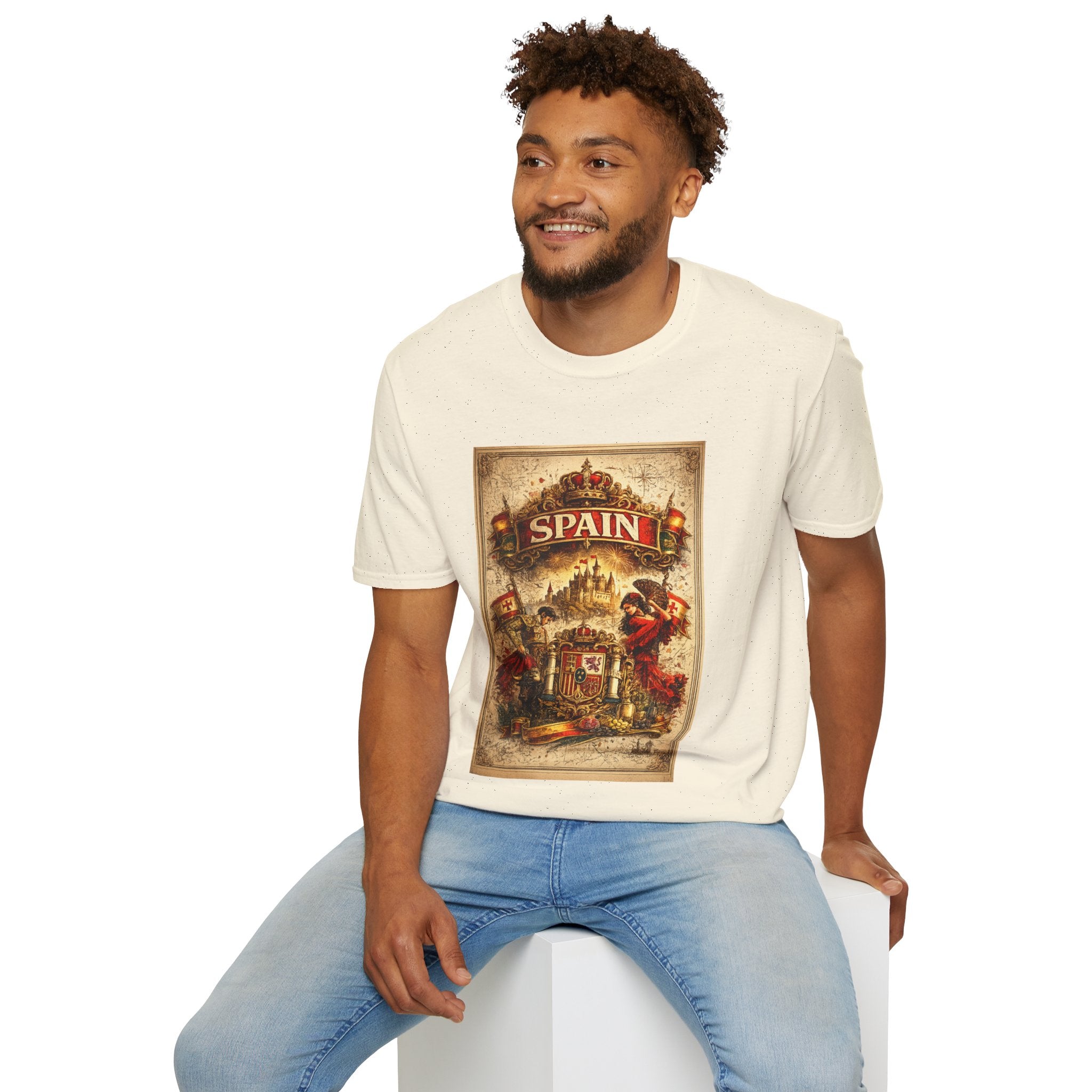 Spain Vintage Travel Graphic T‑Shirt — Retro Spanish Landmark Tee