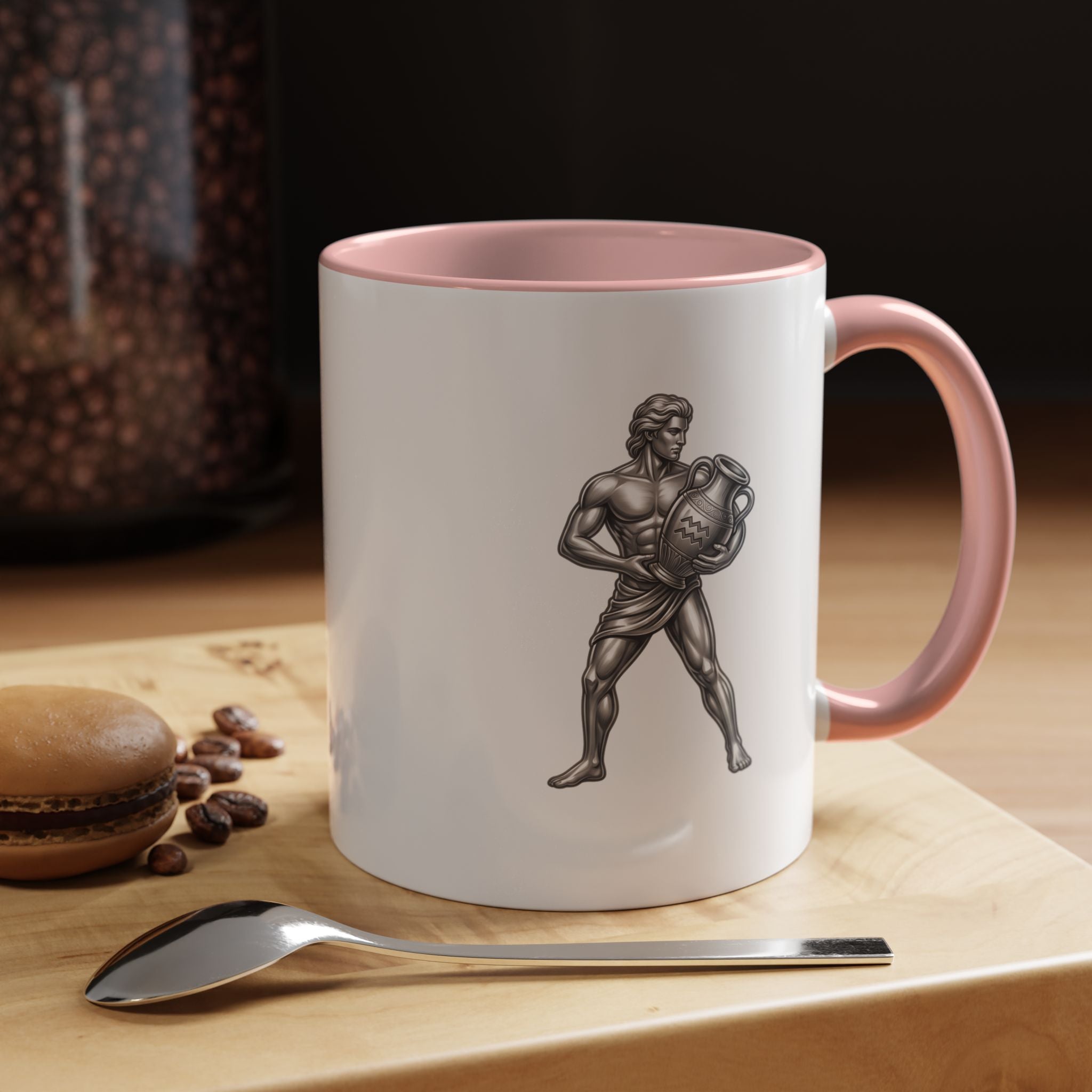 Aquarius Zodiac Accent Coffee Mug – Astrology Sign Gift