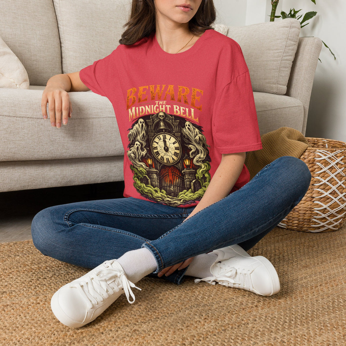 Halloween Beware Of Midnight Unisex Softstyle T-Shirt