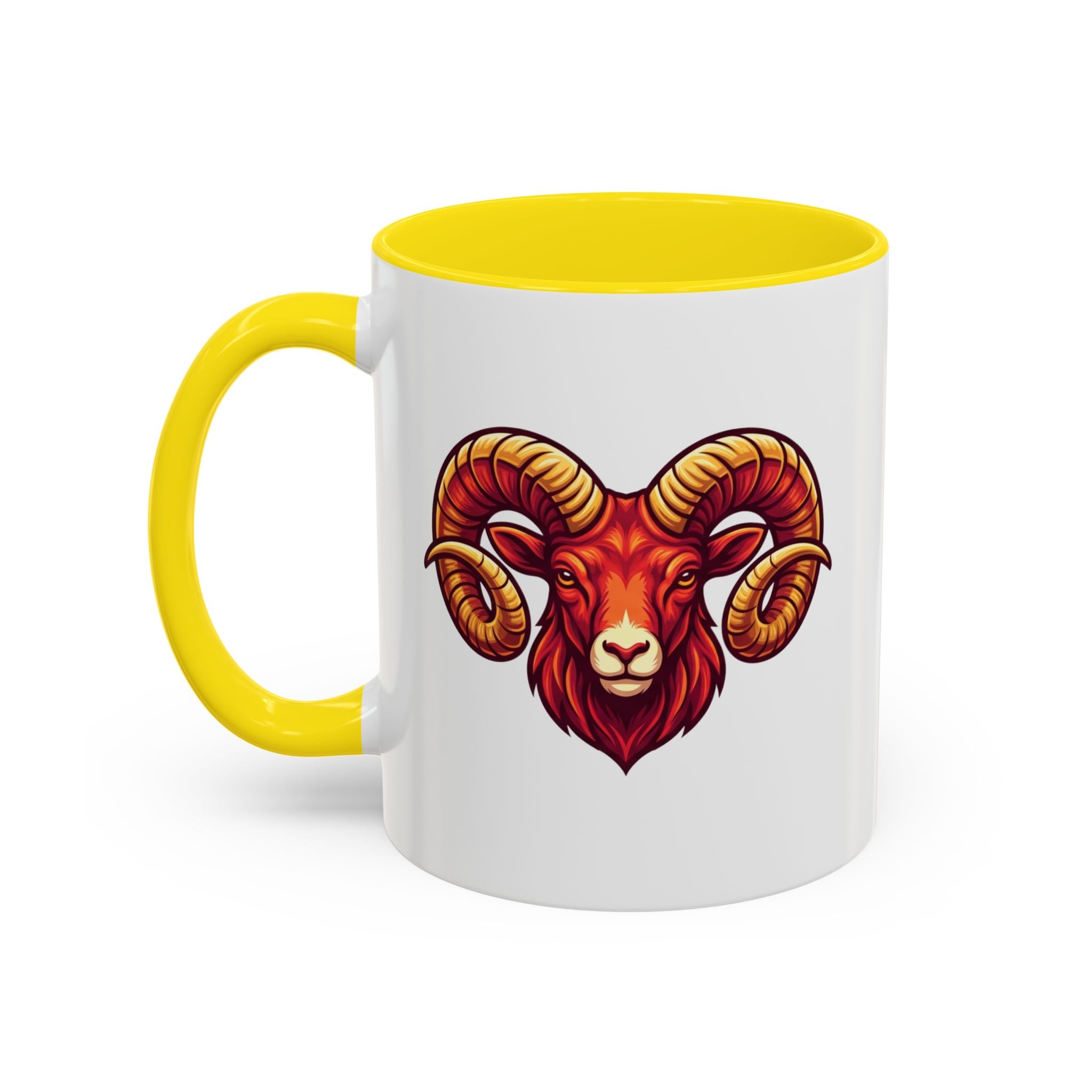 Aries Ram Accent Coffee Mug — Zodiac Goat Horoscope Gift