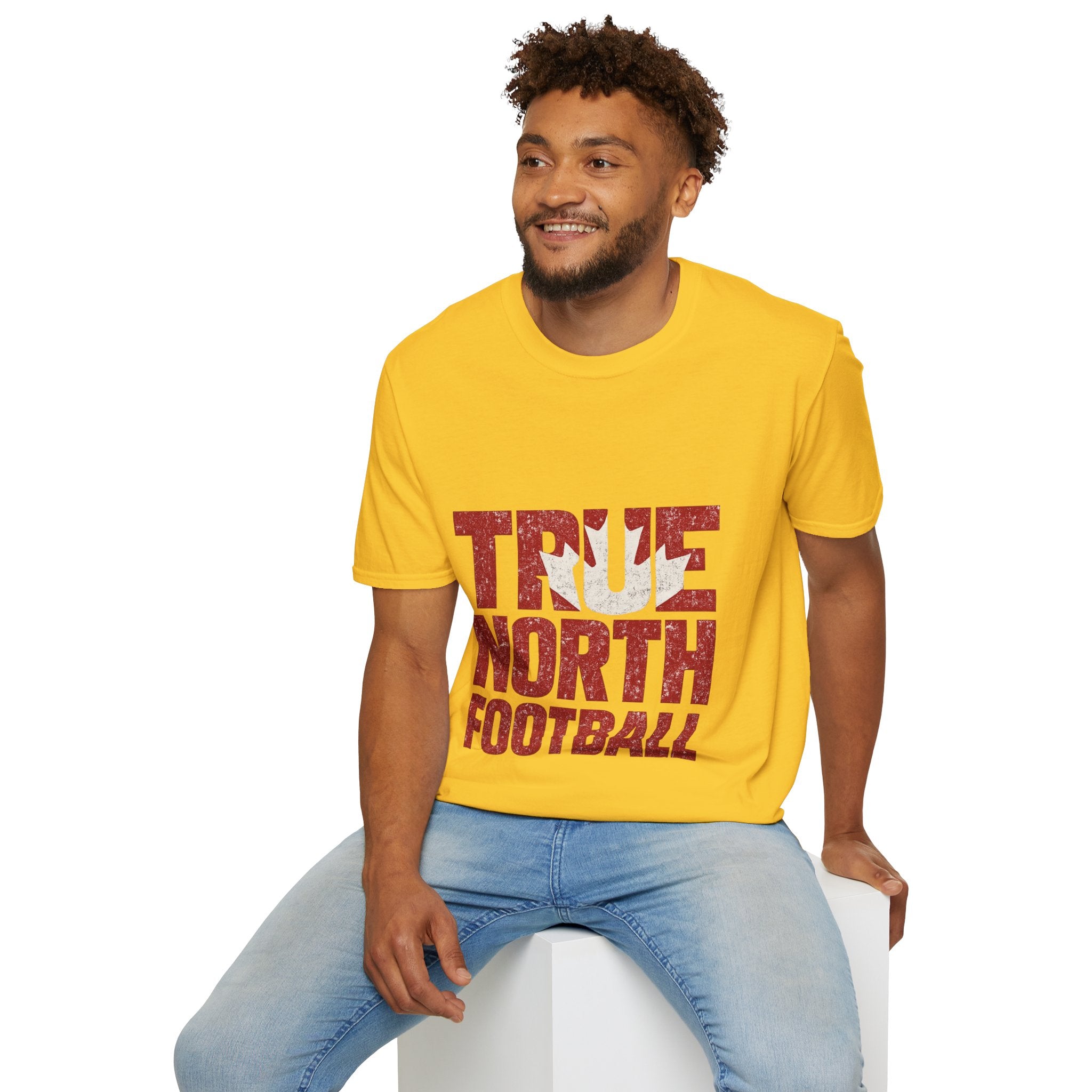 Canada True North Football T-Shirt — Vintage Canadian Leafs Sports Tee