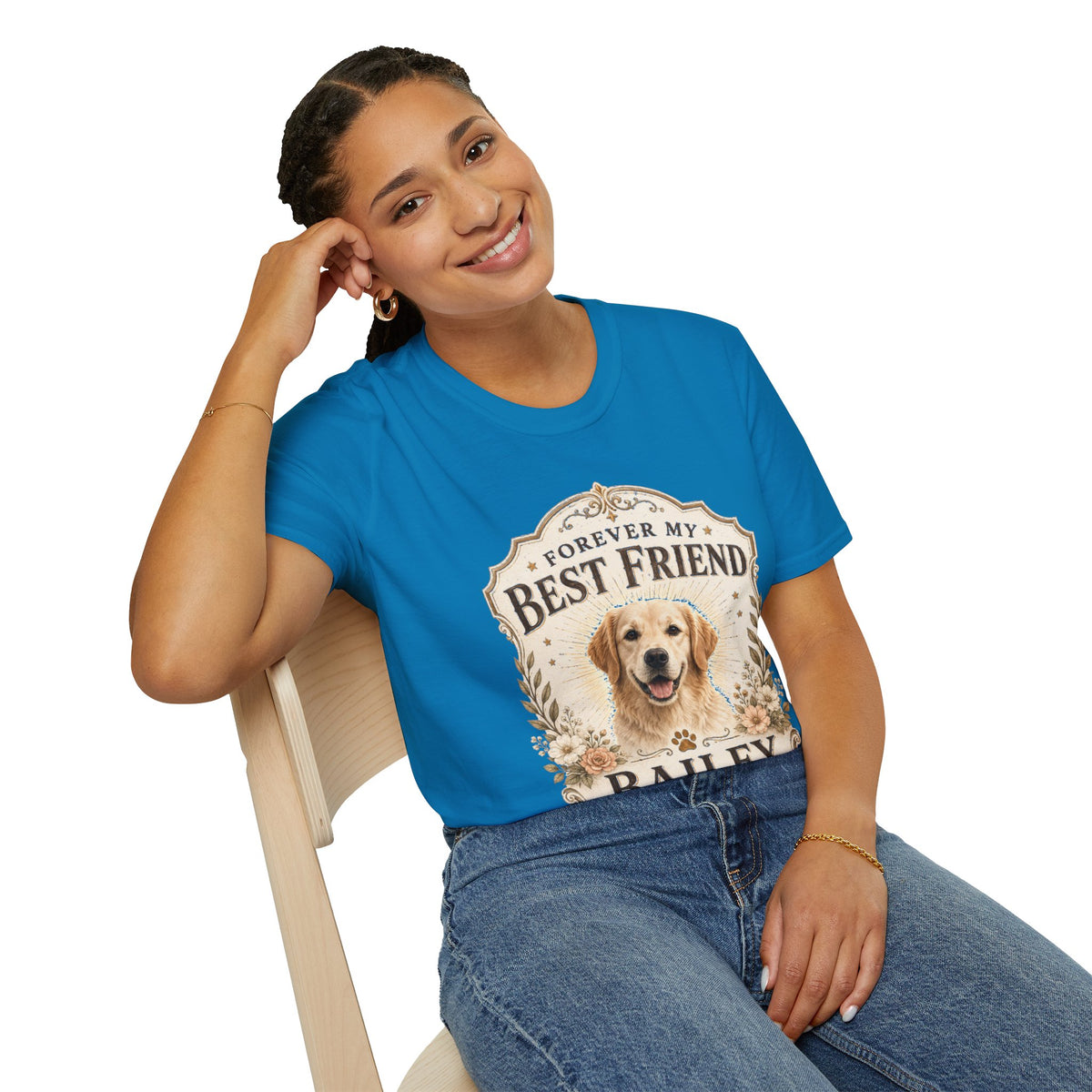 Forever My Best Friend Dog T-Shirt — Personalized Pet Tribute Tee