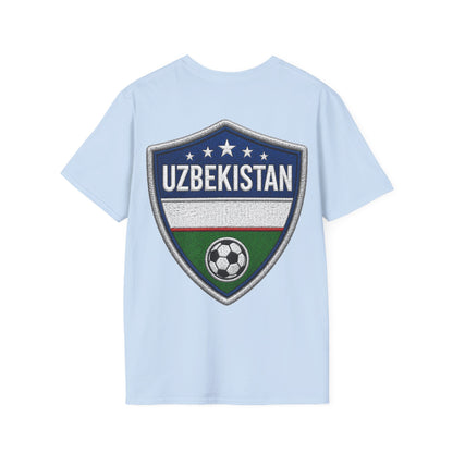 Silk Road Strike Soccer T-Shirt — Uzbekistan Football Graphic Tee
