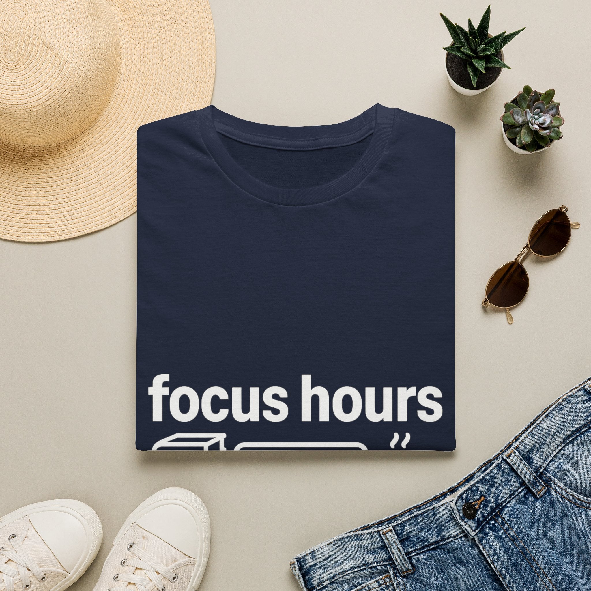 Focus Hours T-Shirt — "Focus Hours Currently Loading" Graphic Tee for Productivity & Remote Work - Trending Now - August 2026 Trends - Everyday T-Shirt