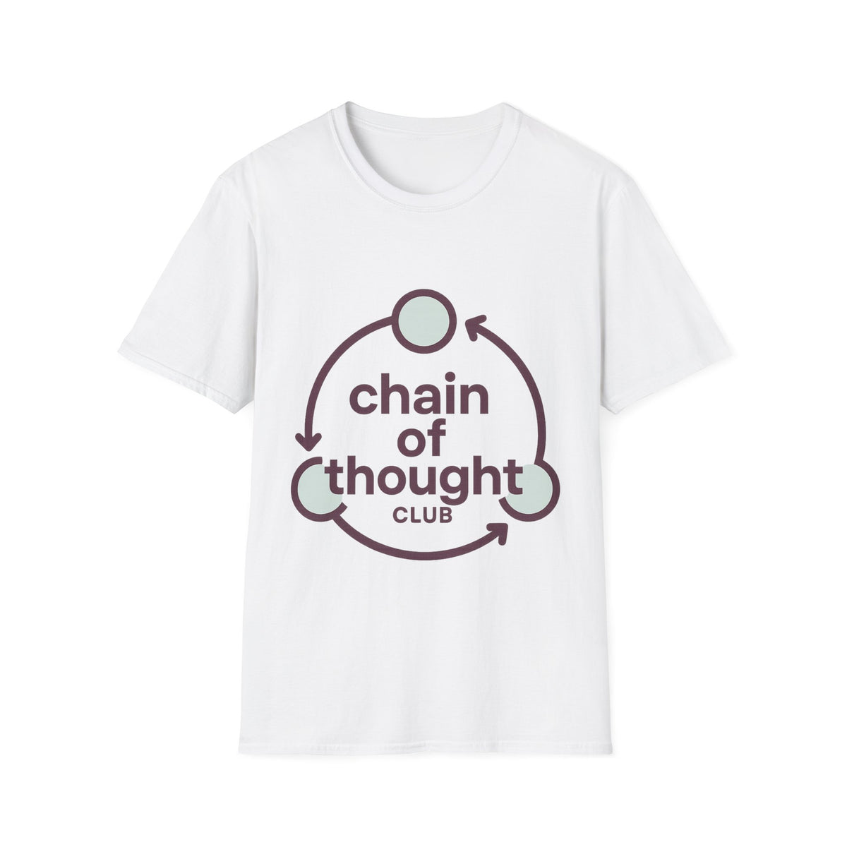 "Chain Of Thought" Minimalist Emblem Tee | Intellectual Philosophy T-Shirt - Trending Now - September 2026