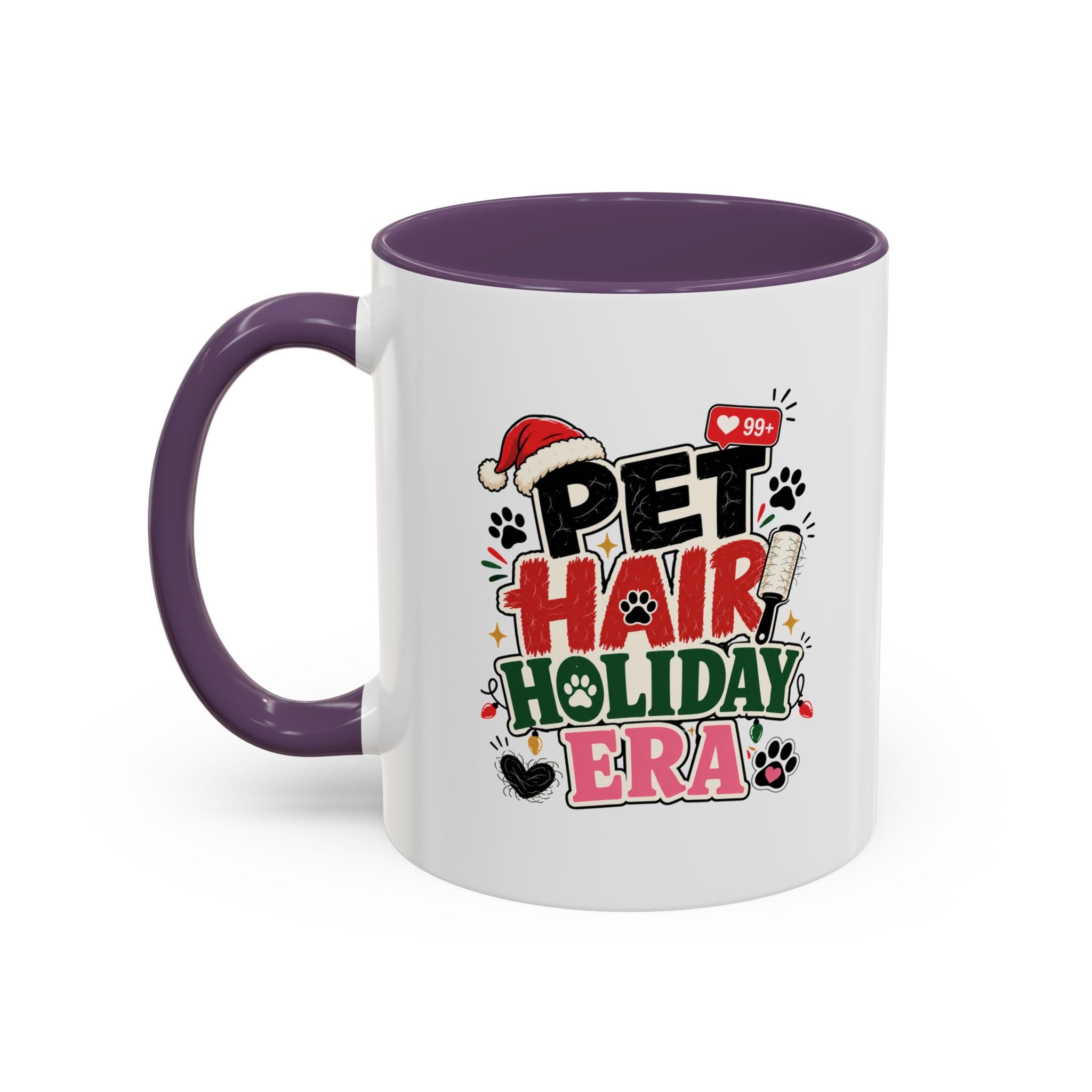 Modern Day Christmas Pet Hair Holiday Era Coffee Mug
