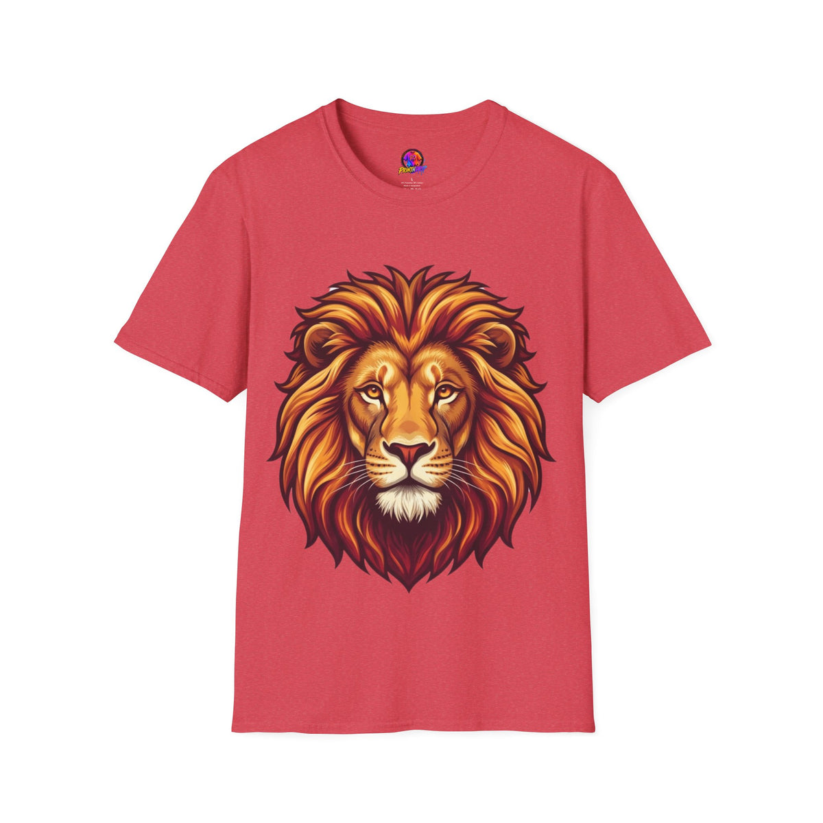 Leo Zodiac Lion Face T-Shirt — Majestic Lion Head Graphic Tee