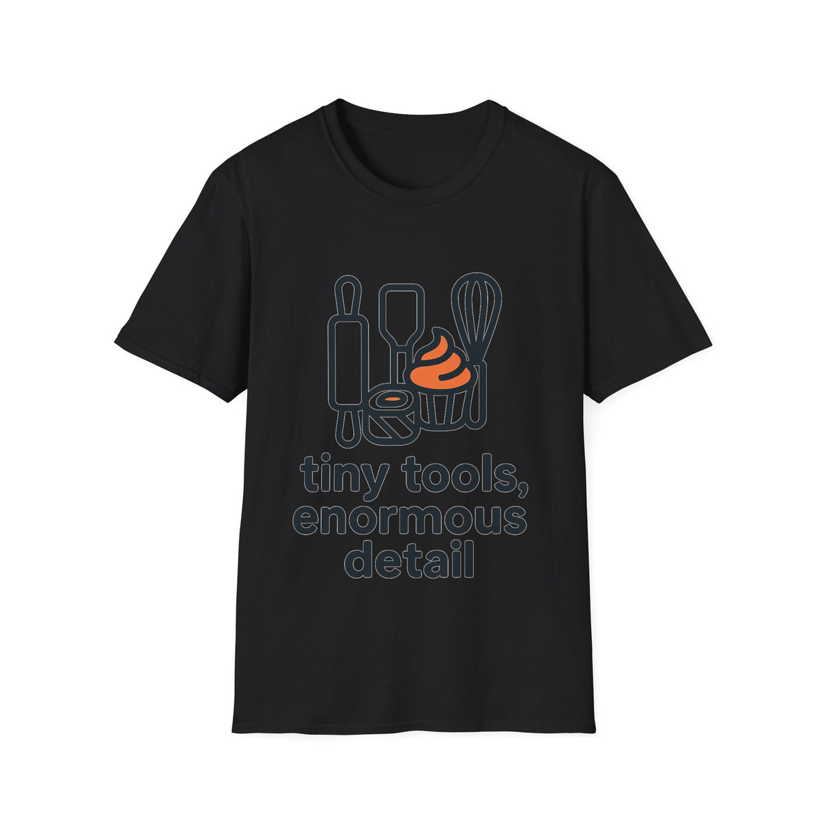 "Tiny Tools Enormous Detail" Minimalist Crafting Slogan Tee - Cute Model Builder White T-Shirt - Trending Now - September 2026