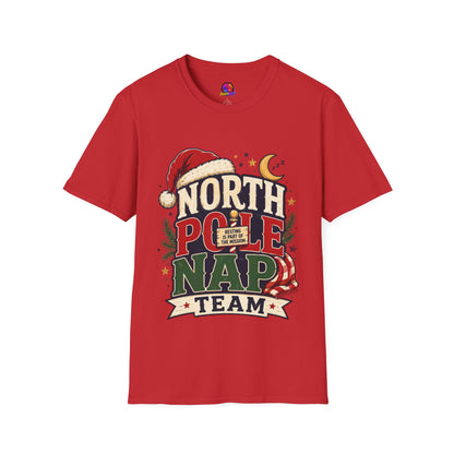 North Pole Nap Team T-Shirt — Funny Christmas Sleepy Holiday Tee