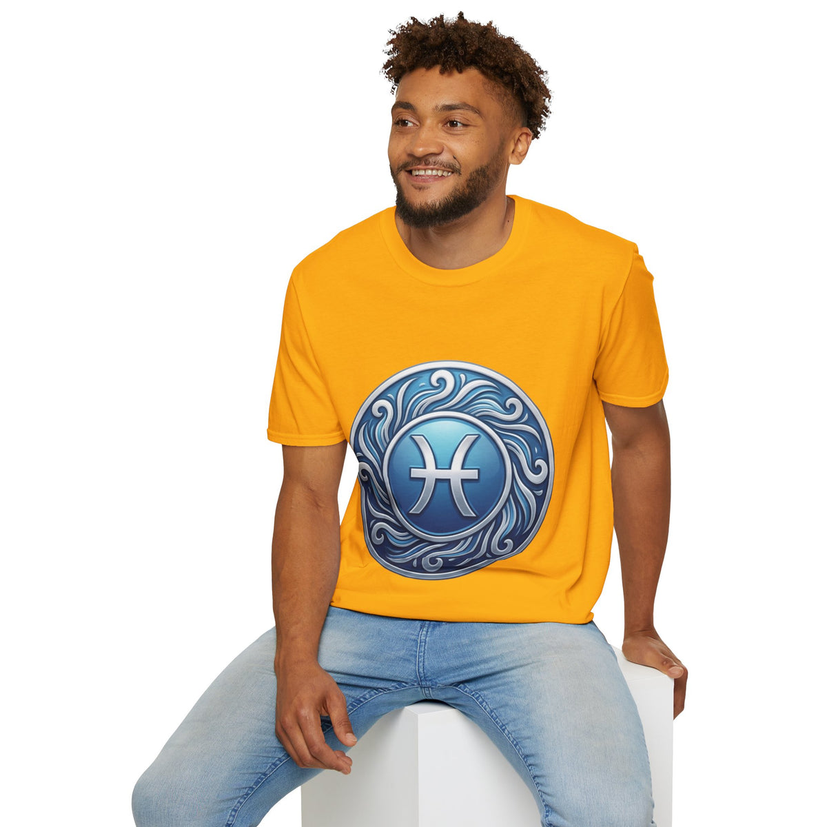 Pisces Zodiac T-Shirt – Blue Water Sign Astrology Tee