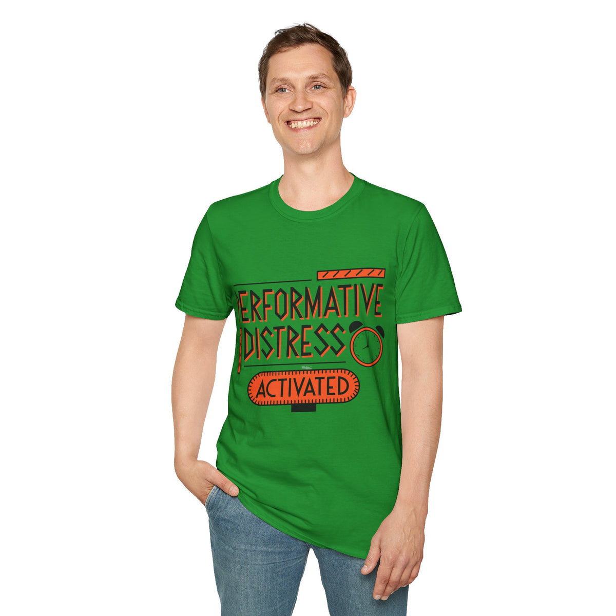 Performative Distress Activated T-Shirt - Trending Now - August 2026