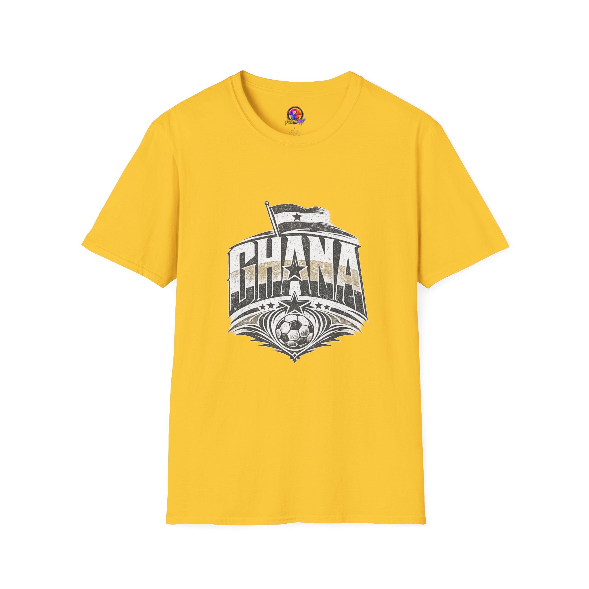 Ghana Vintage Flag T-Shirt — Retro Ghana Pride Graphic Tee