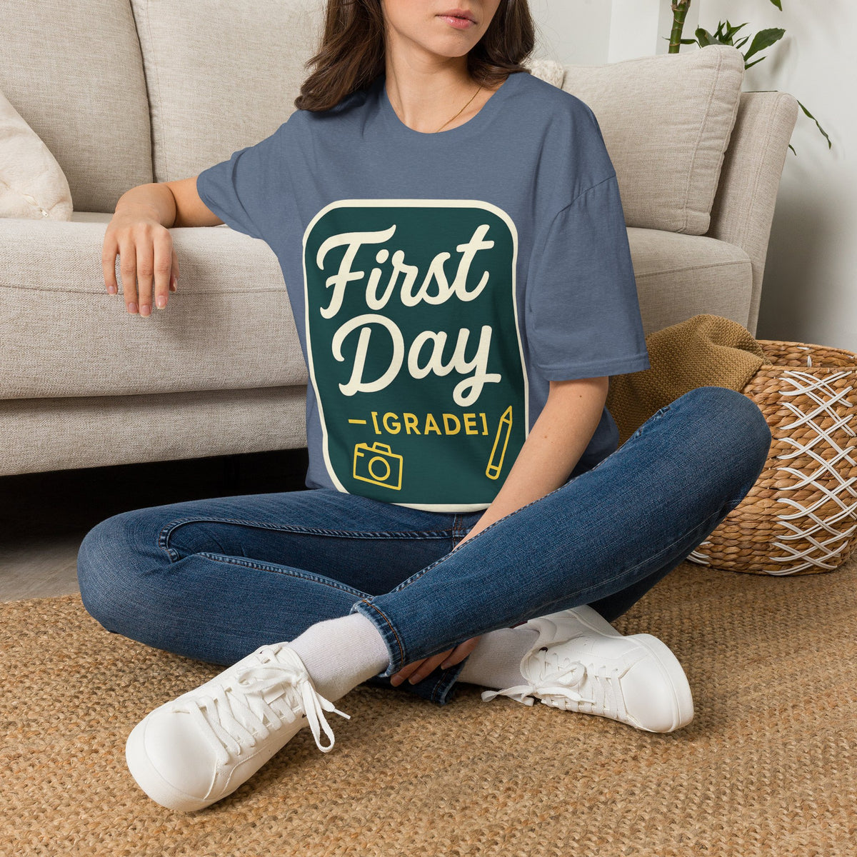 First Day T-Shirt — Retro "First Day (Grade 1)" Back-to-School Tee - Trending Now - August 2026