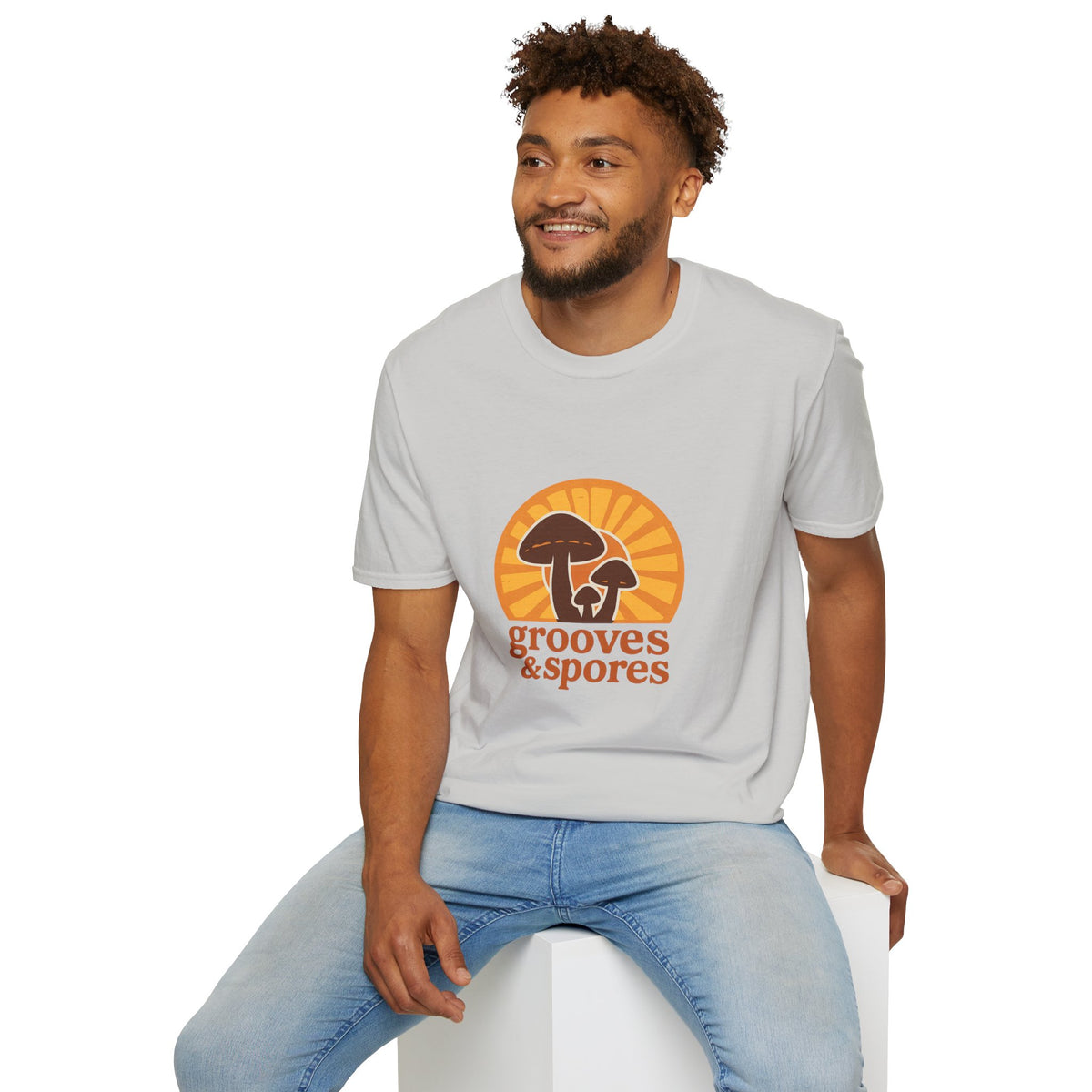 Vintage Mushroom T-Shirt — 'Grooves & Spores' Retro Psychedelic Tee - Trending Now - August 2026