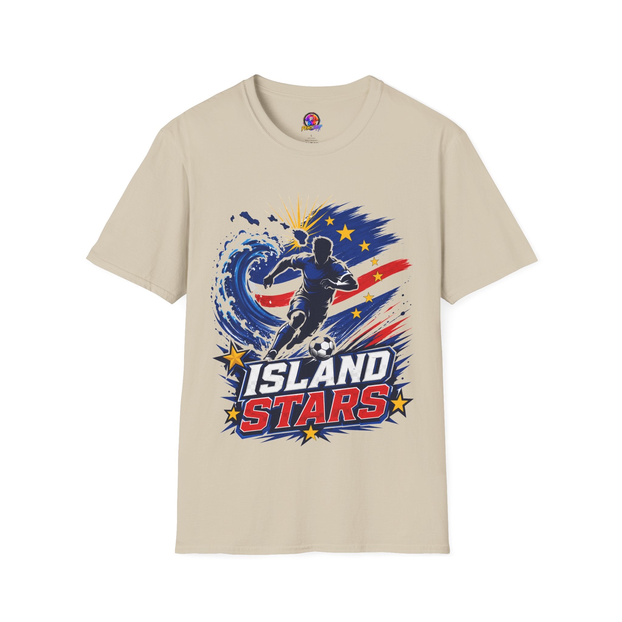 Cabo Verde Island Stars Soccer T-Shirt – Pacific Wave Football Team Tee