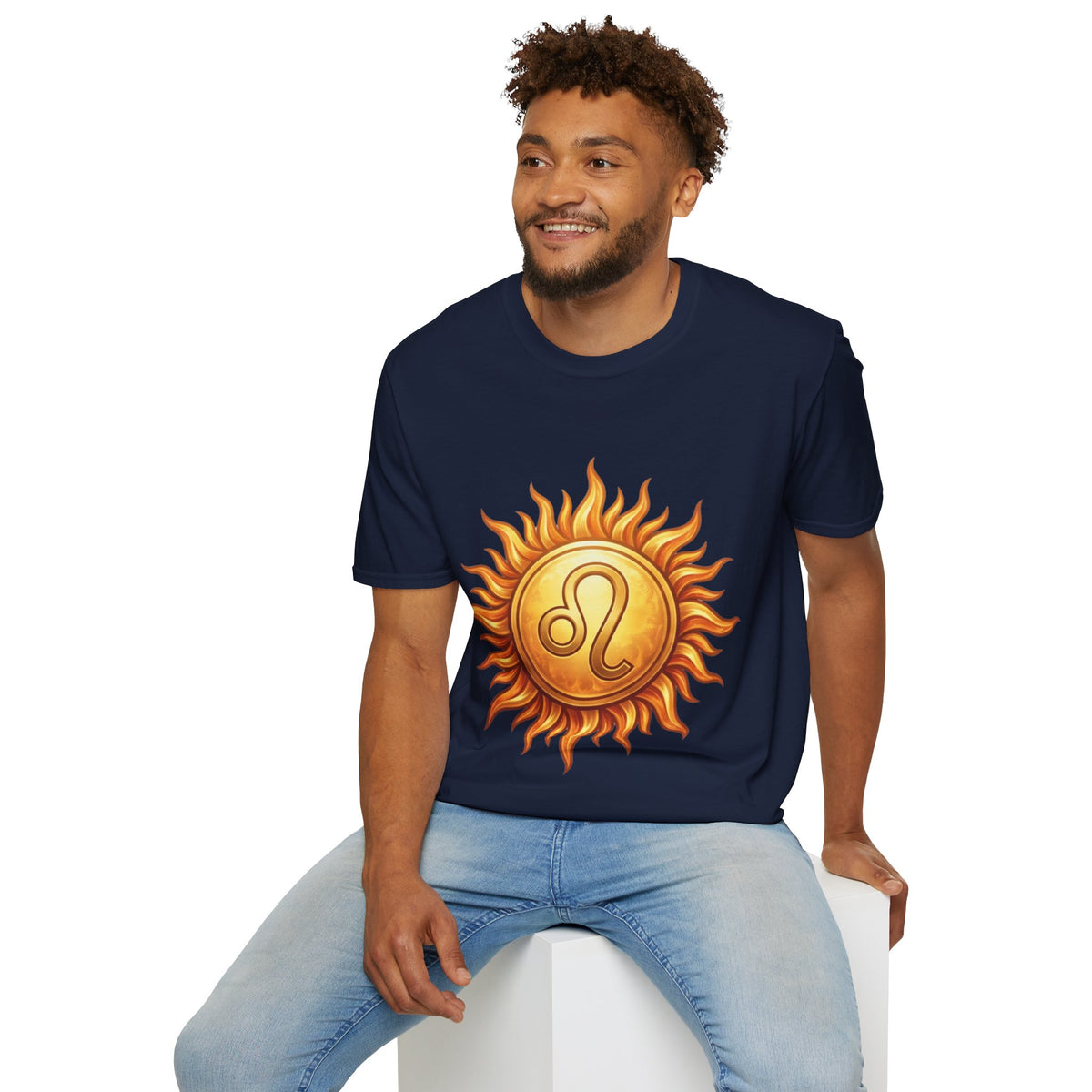 Leo Sun T‑Shirt — Zodiac Sunburst Graphic Tee