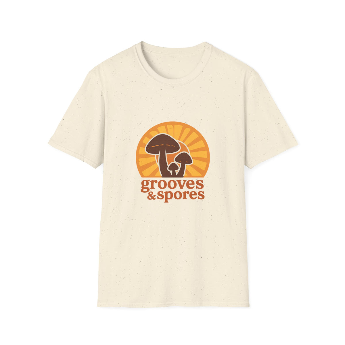 Vintage Mushroom T-Shirt — 'Grooves & Spores' Retro Psychedelic Tee - Trending Now - August 2026