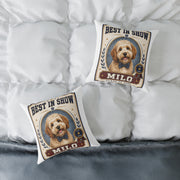 Best in Show Dog Pillow — Milo Bailey Dog Dad Mom  Personalized Milo Pet Decorative Pillow