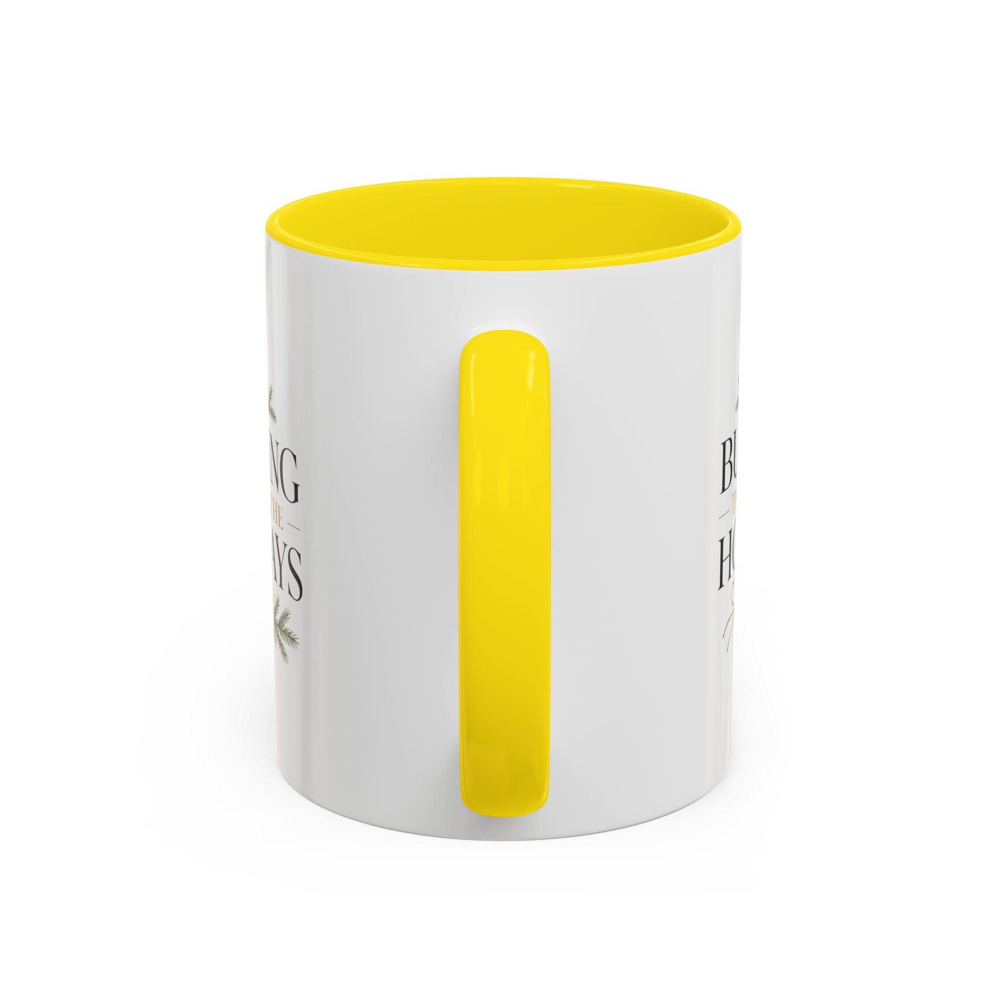Christmas Holiday Coffee Mug — "Building Through the Holidays" Accent Ceramic Mug