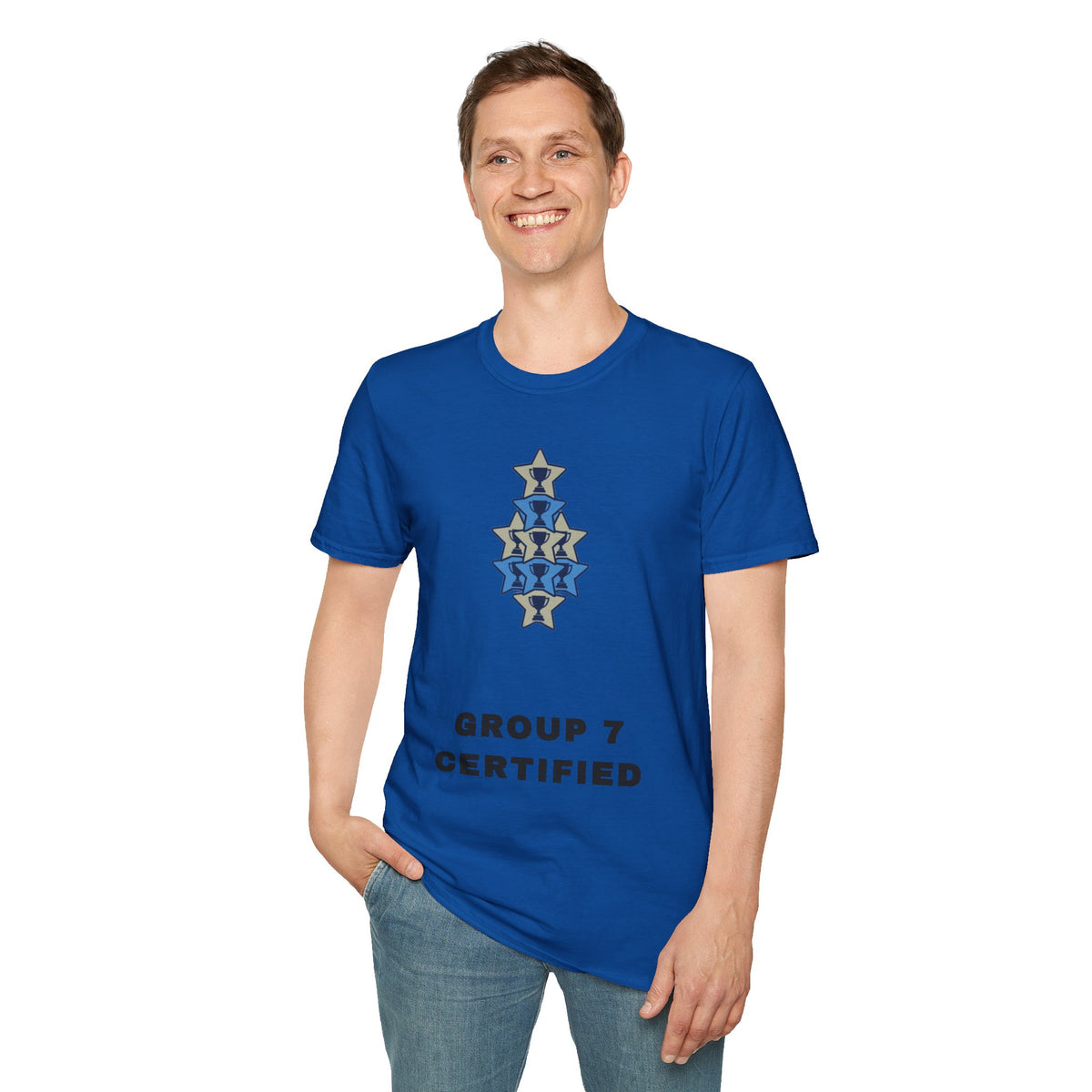 T-Shirt — 'Group 7 Certified' Minimal Star Crest Graphic - Trending Now - September 2026