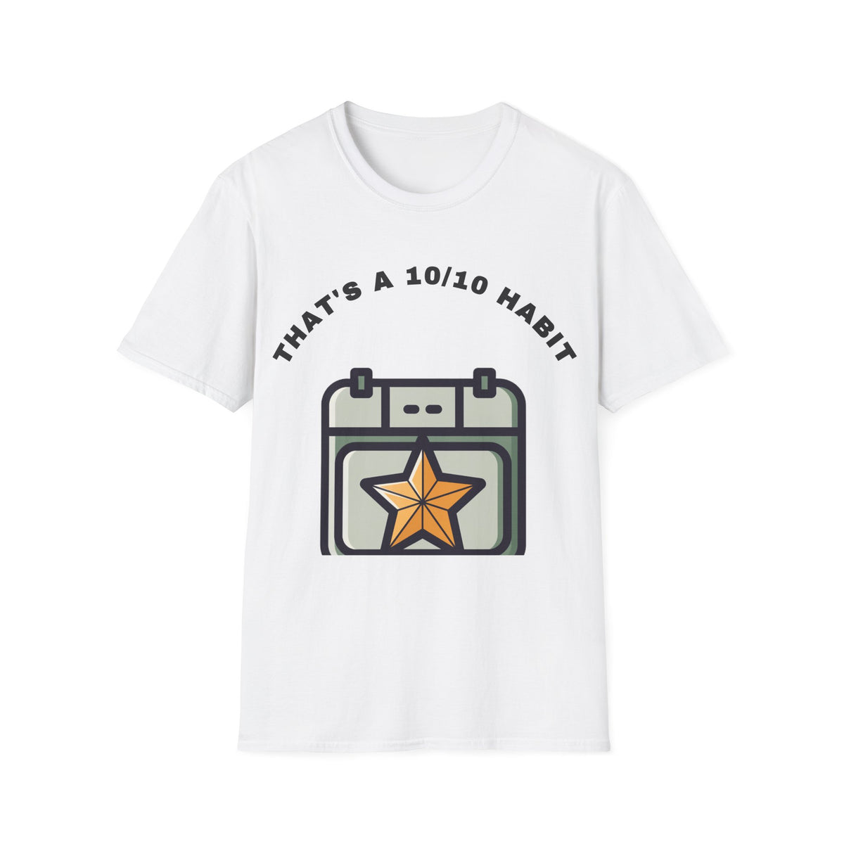 T-Shirt — "That's a 10/10 Habit" Star Patch Graphic Tee - Trending Now - September 2026