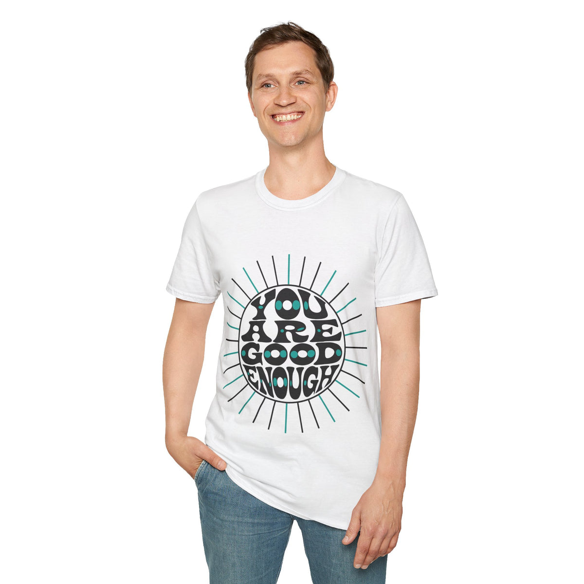 T-Shirt — "You Are Good Enough" Retro Positive Graphic Tee - Trending Now - September 2026