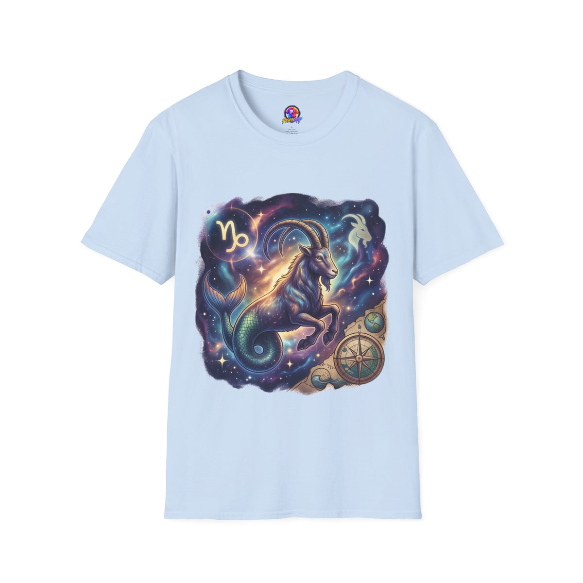 Capricorn Zodiac T-Shirt — Celestial Goat Astrology Tee