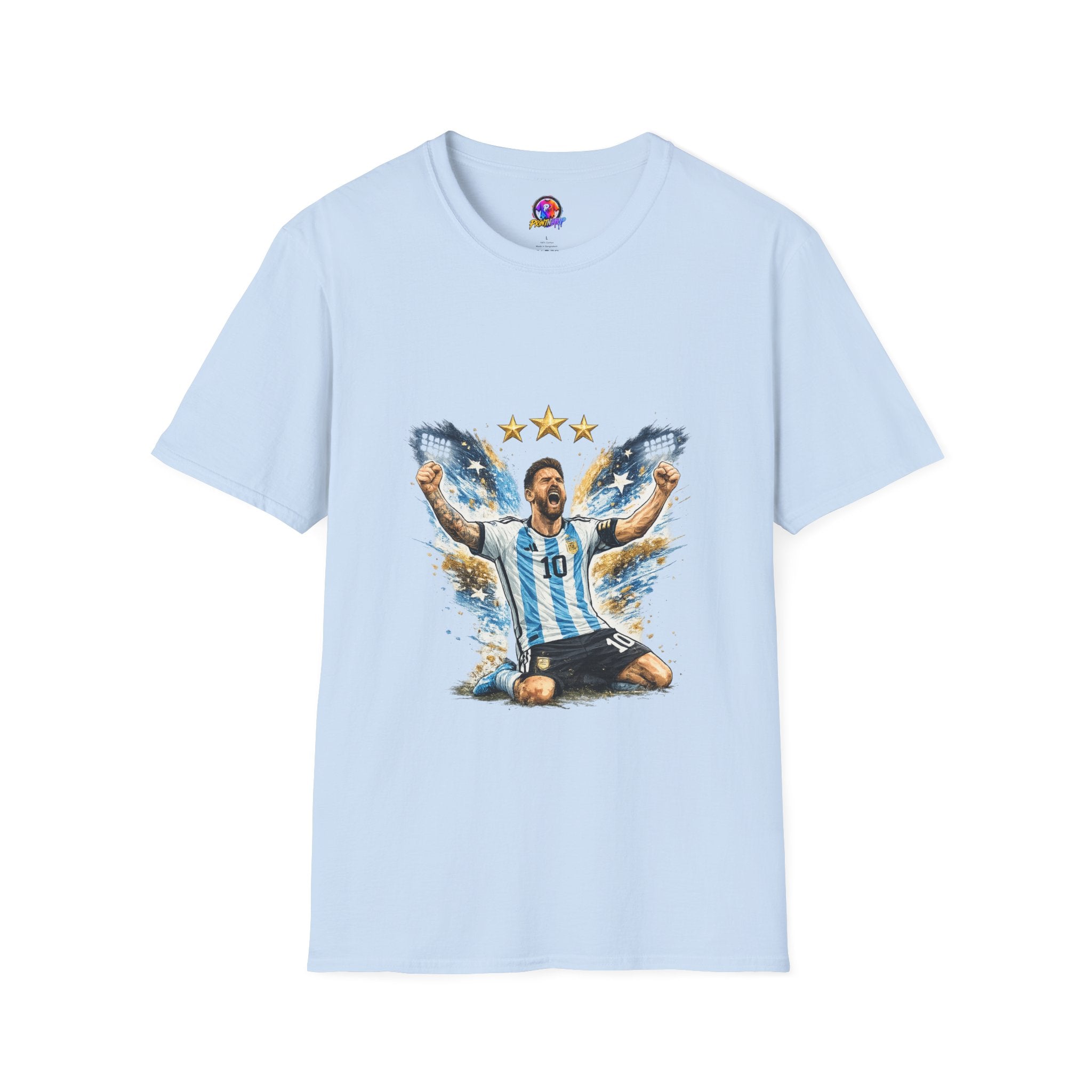 Argentina Soccer Legend Argentina T-Shirt — Celebratory Messi Design