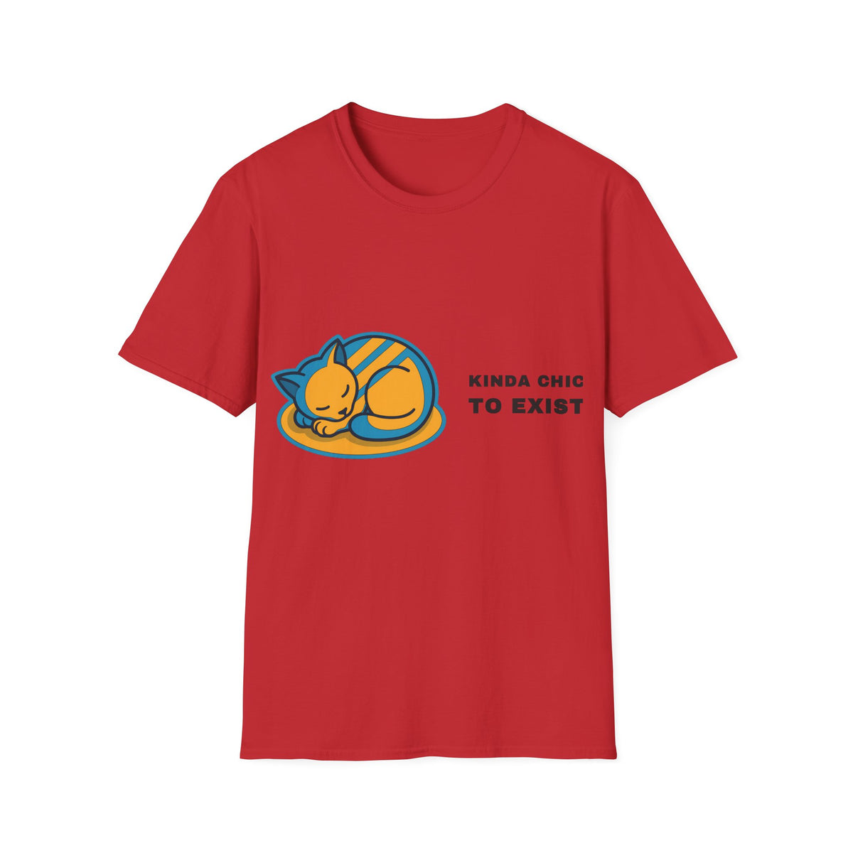 Cat Nap T‑Shirt - 'Kinda Okay To Exist' Cute Sleeping Cat Graphic Tee - Trending Now - September 2026
