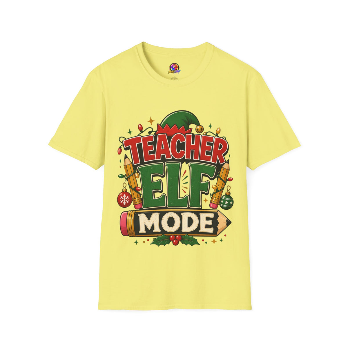 Teacher Elf Mode T-Shirt — Funny Christmas Teacher Holiday Tee
