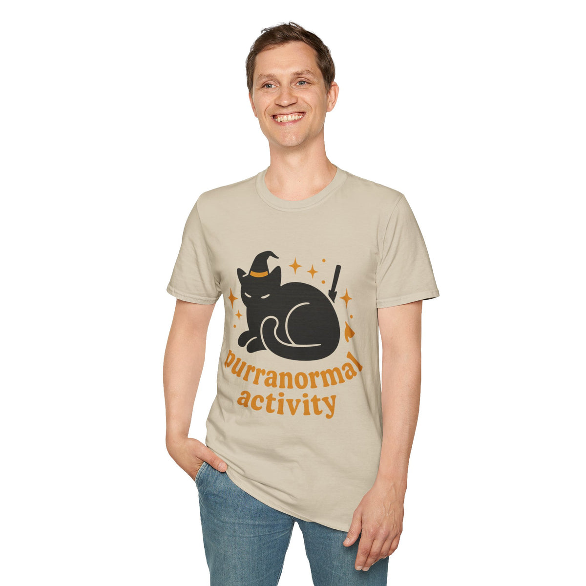 Paranormal Activity Circle T-Shirt — Cute Retro Ghost & Stars Tee - Trending Now - August 2026