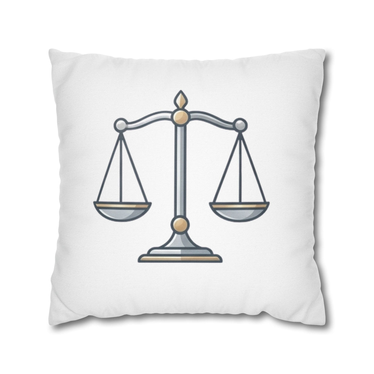 Libra Scales Decorative Pillowcase — Zodiac Balance Throw Pillow Cover