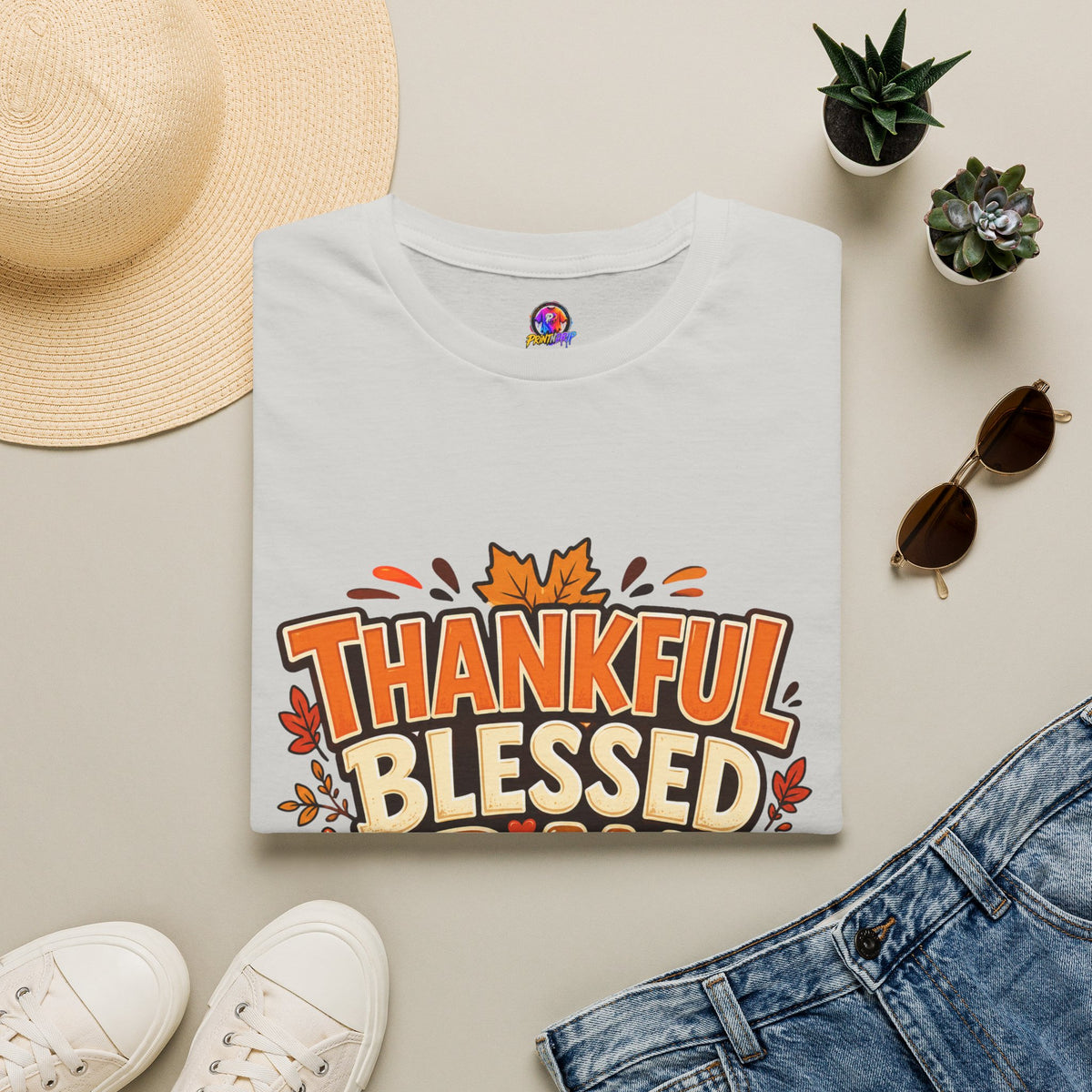 Thanksgiving T-shirt Thankful Blessed Gravy Obsessed T-Shirt — Thanksgiving Fall Turkey Dinner Tee