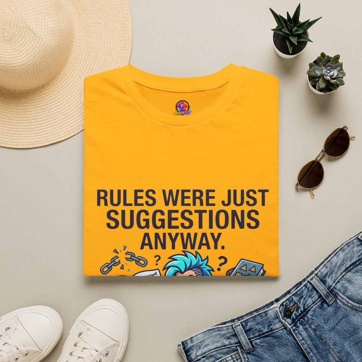 Aquarius Zodiac T‑Shirt — "Rules Were Just Suggestions Anyway" Graphic Tee