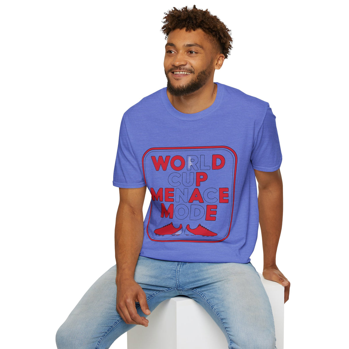 T-Shirt — "World Cup Menace" Retro Soccer Graphic Tee - Trending Now - August 2026
