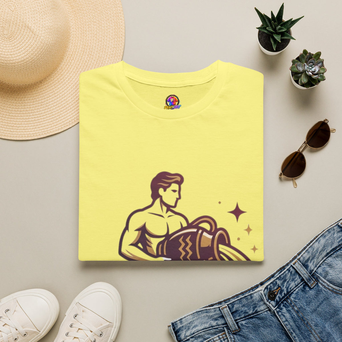 Aquarius Zodiac T-Shirt — Water Bearer Astrology Tee