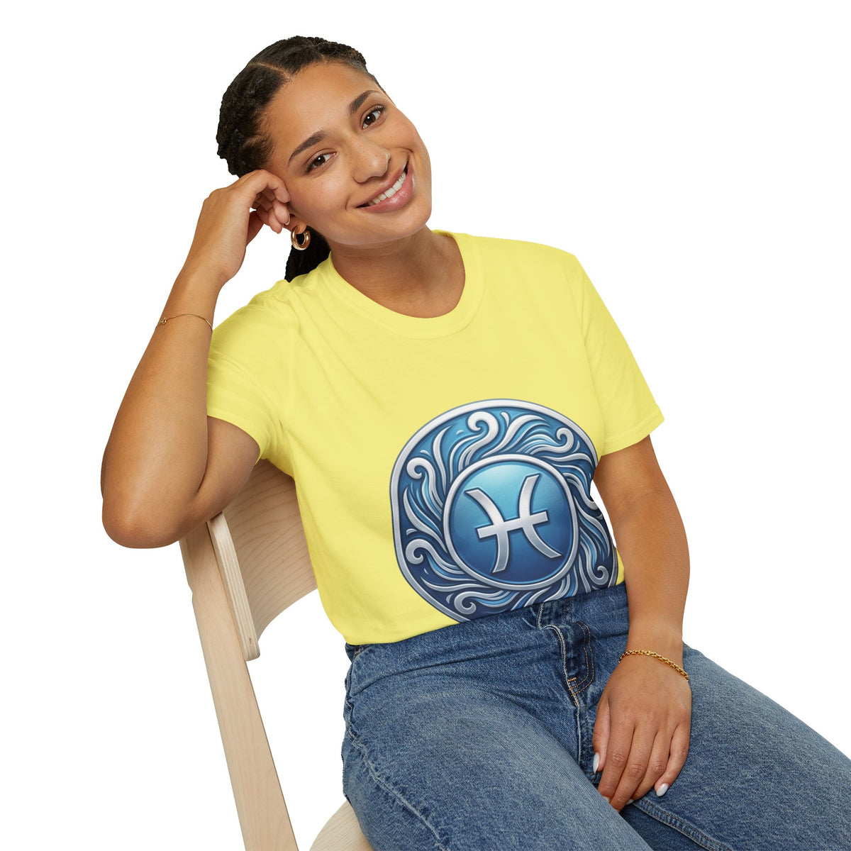 Pisces Zodiac T-Shirt – Blue Water Sign Astrology Tee